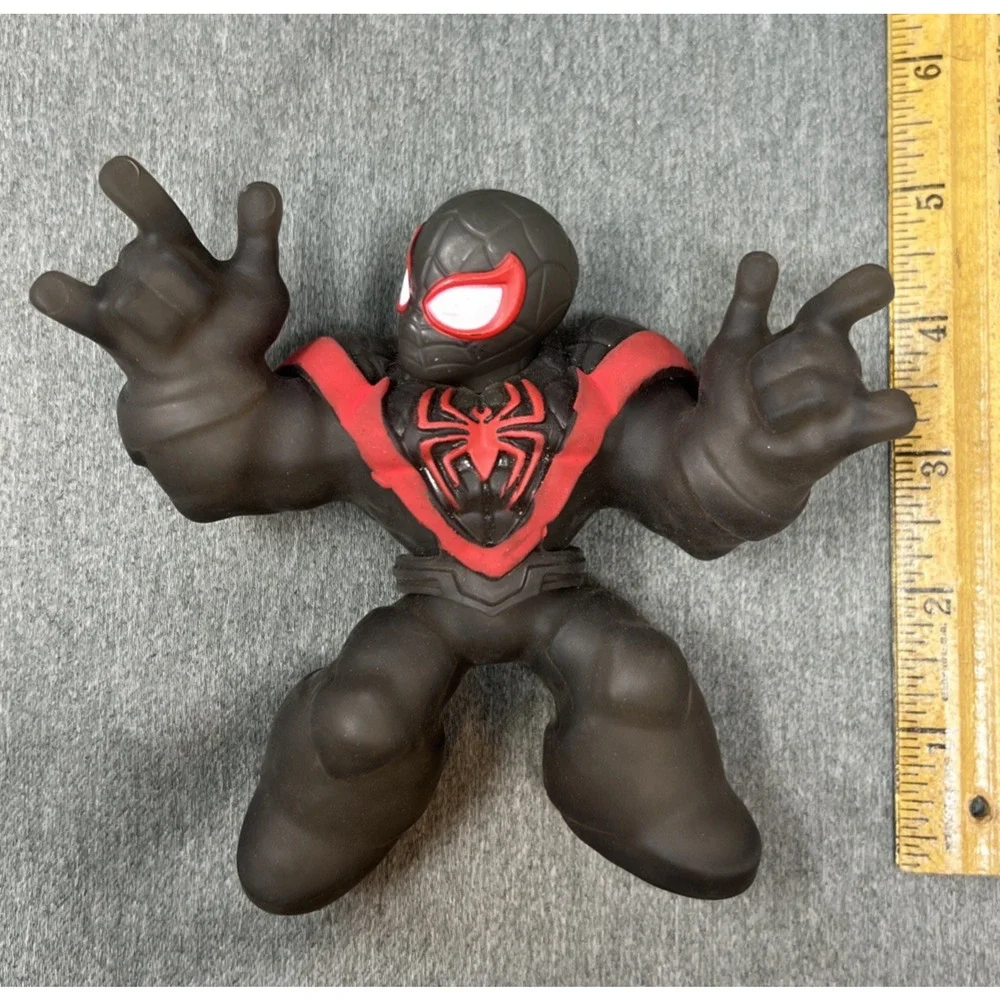 Goo Jit Zu Marvel Glow Surge Miles Morales Spider Man Stretchy Action Figure